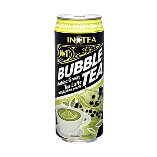 Inotea Matcha Green Tea Latte Bubble Tea Canister 16.6 oz